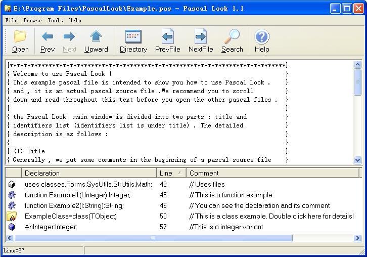Pascal Look Screenshot